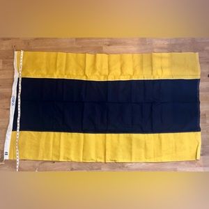 Vintage 1960’s Paramount flag Co signal Flag “D” 100% cotton 3’x5’ Never Flown